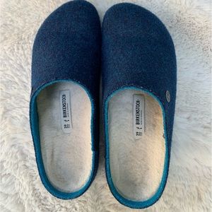 Birkenstock wool felt & Sherpa size 39 clogs
